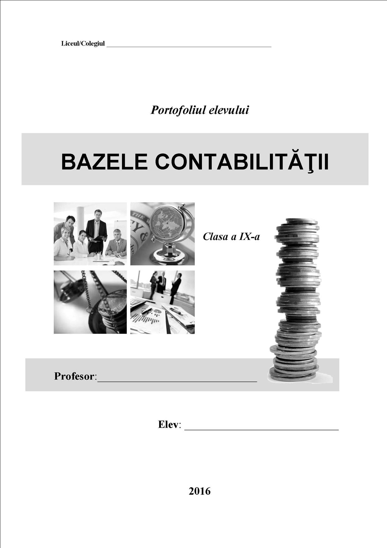Caiet Bazele Contabilitatii